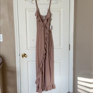 Ruffle maxi dress